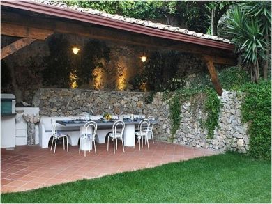 Outdoor Kitchen & Dining Area