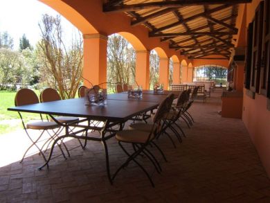 Covered Outside Dining & Living Area