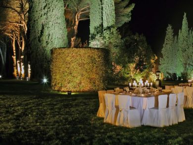 Lush Garden Setup for a Party
