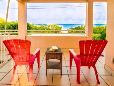 Seating on Porch with Gulf View
