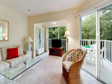 Living Area with Doors to Balcony