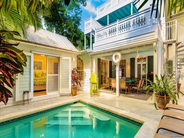Key West Vacation Home with Guest Cottage Sleeps 12 Guests