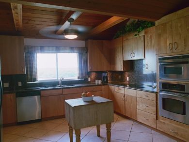 Large Kitchen with Stainless Steel Appliances