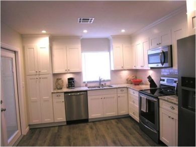 Well Stocked Kitchen with Stainless Steel Appliances