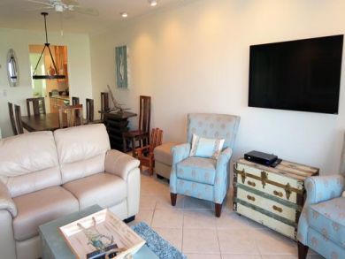 Wall Mounted Flat Screen TV in Living Area