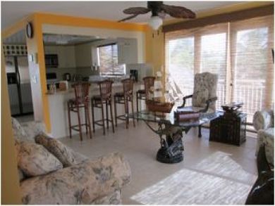 Living Area & Kitchen Bar