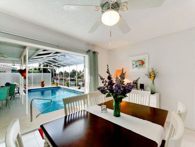Dining Room with Pool View