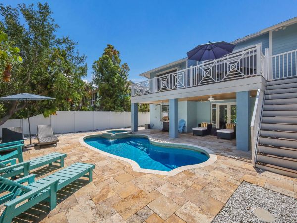 North end canalfront with Pool Anna Maria Island Luxury Home
