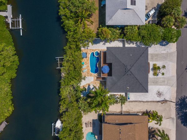 North end canalfront with Pool Anna Maria Island Luxury Home