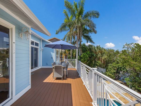 North end canalfront with Pool Anna Maria Island Luxury Home