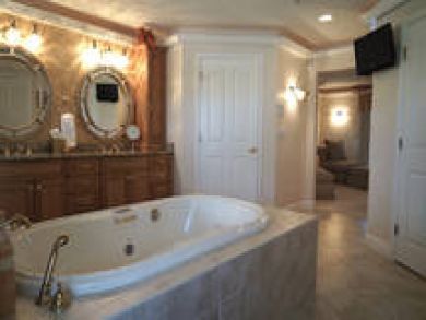 Elegant Master Bathroom with Tub