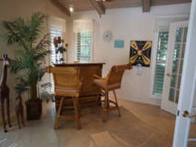 Bar near pool doors