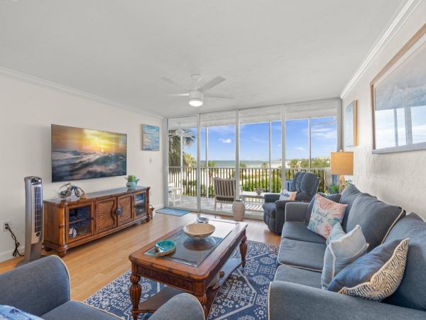Luxury Siesta Key Beachfront Vacation Rental Gulf View Condo with Balcony & Pool