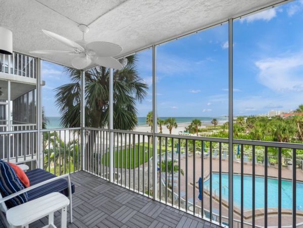 Luxury Siesta Key Beachfront Vacation Rental Gulf View Condo with Balcony & Pool