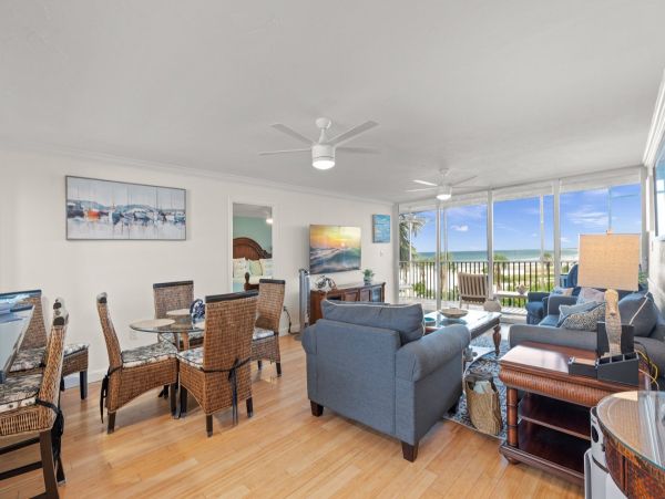 Luxury Siesta Key Beachfront Vacation Rental Gulf View Condo with Balcony & Pool