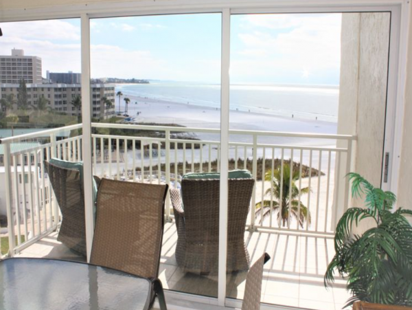 Stunning 2 Bedroom Gulf Front Rental on Siesta Key Florida