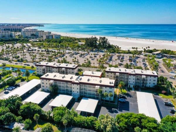 Beach is Steps Away Views of Gulf - Siesta Key Condo