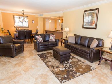 Leather Furniture in Living Area