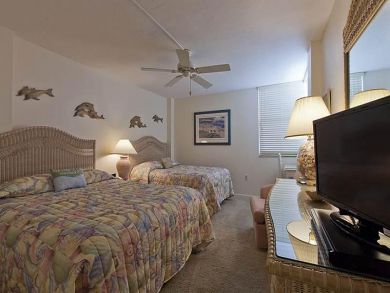 Master Bedroom has Queen & Double