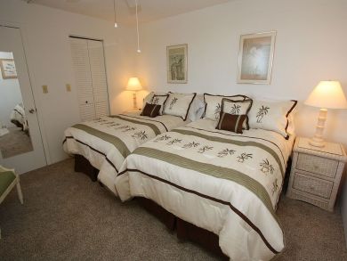 Sleeping Area with Two Double Beds