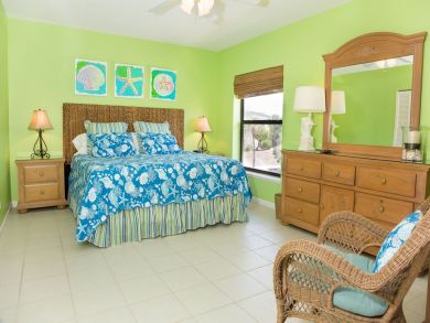 Master Bedroom has King Bed
