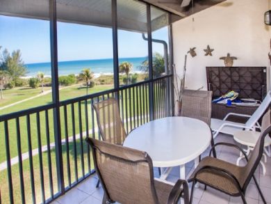 Gulf View from Screened Lanai