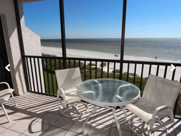 Sanibel Vacation Beach Condo Sleeps Six Guests - Gulf View