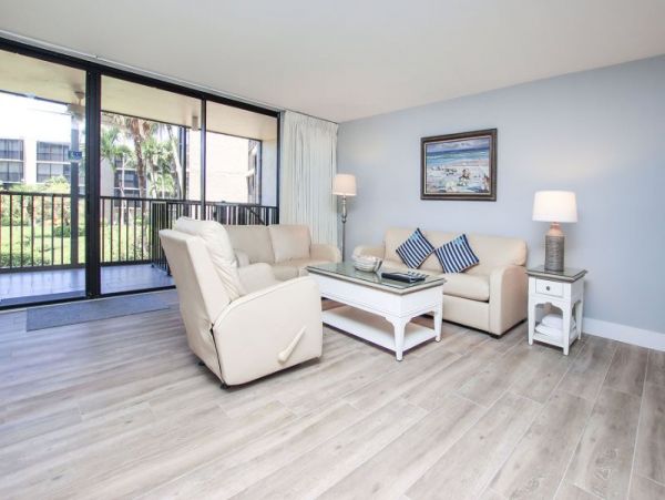 Sanibel Two Bedroom Plus Den Vacation Condo Partial Gulf View