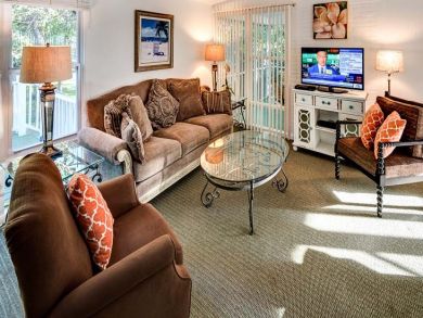 Living Area with Flat Screen TV