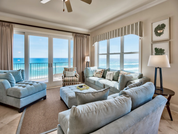 Santa Rosa Beach Vacation Condo Sleeps Ten Guests.