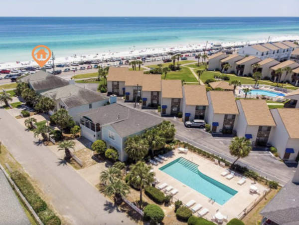 Miramar Six Bedroom Rental with Gulf Views & Community Pool