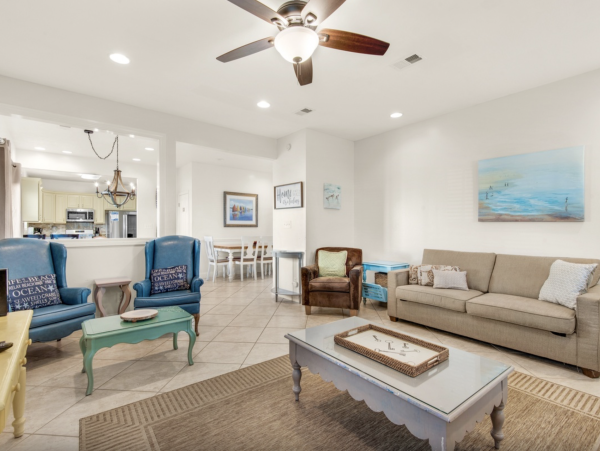Miramar Six Bedroom Rental with Gulf Views & Community Pool