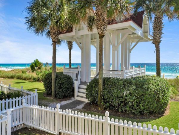 Miramar Gulf Front Vacation Rental Luxury Home with Pool & Guests House