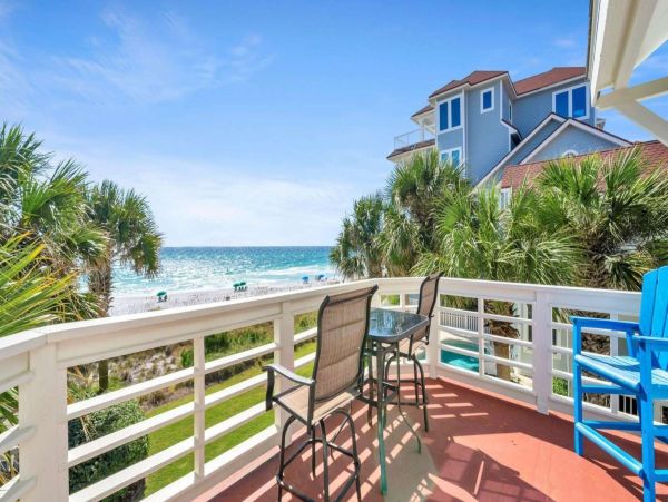 Miramar Gulf Front Vacation Rental Luxury Home with Pool & Guests House