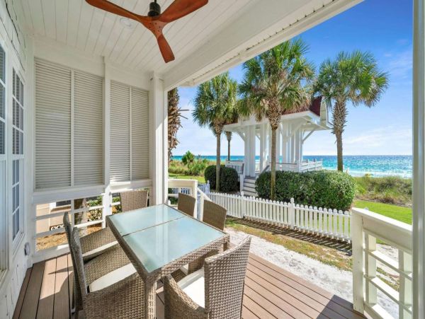 Miramar Gulf Front Vacation Rental Luxury Home with Pool & Guests House
