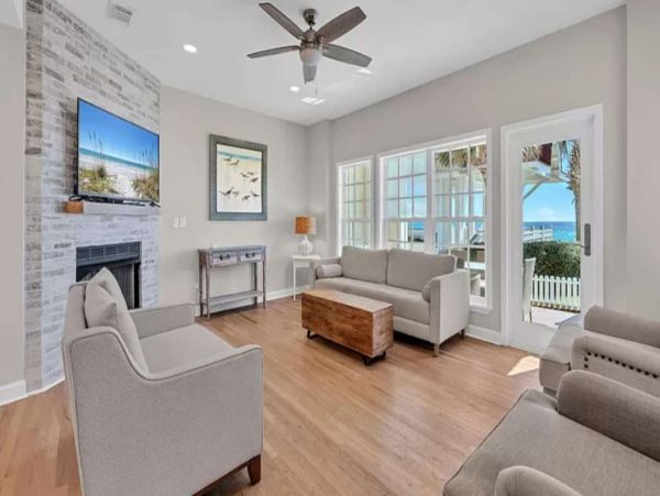 Miramar Gulf Front Vacation Rental Luxury Home with Pool & Guests House