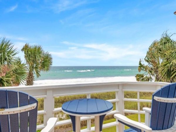 Miramar Gulf Front Vacation Rental Luxury Home with Pool & Guests House
