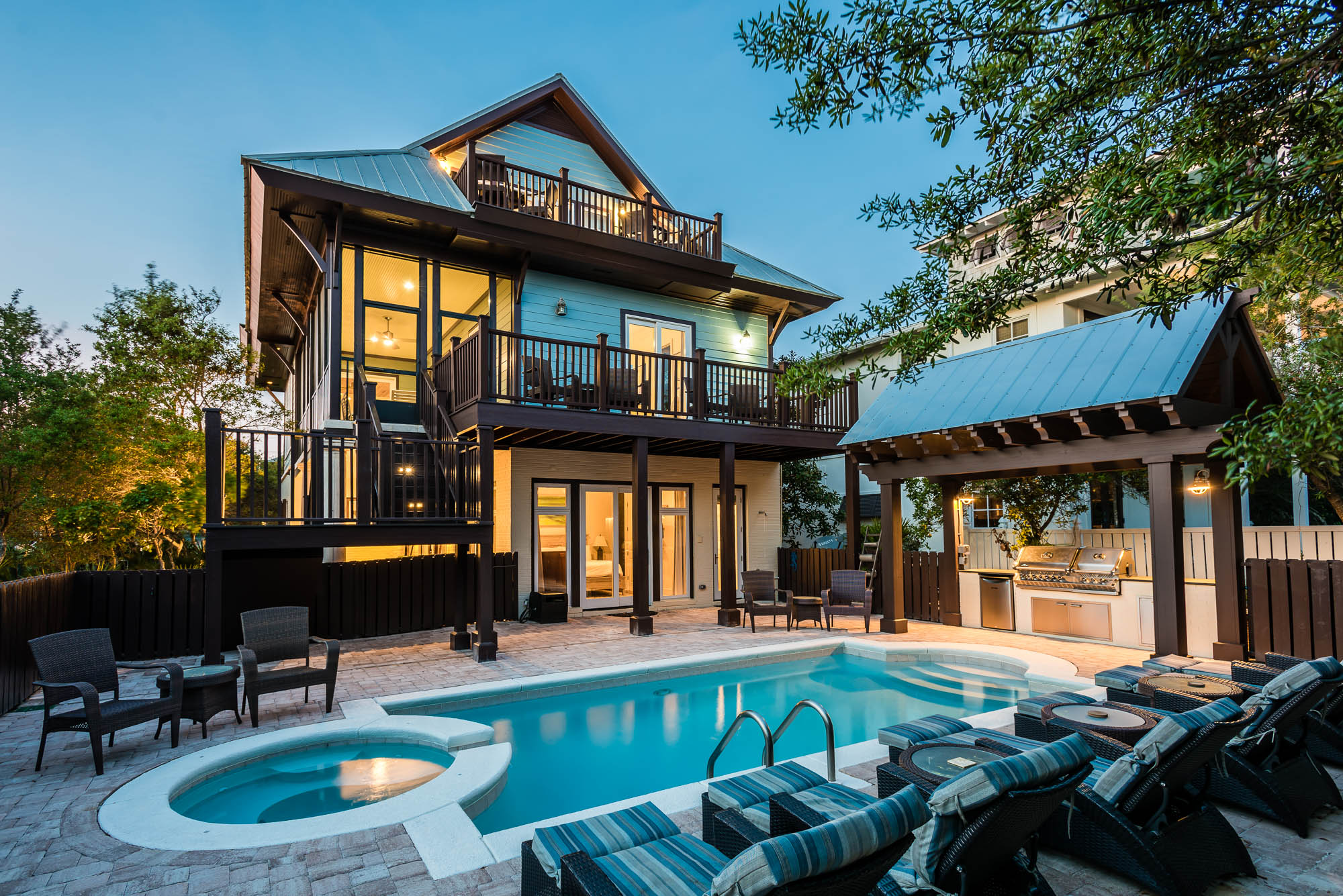 Santa Rosa Beach Luxury Vacation Rental Home Four Bedrooms