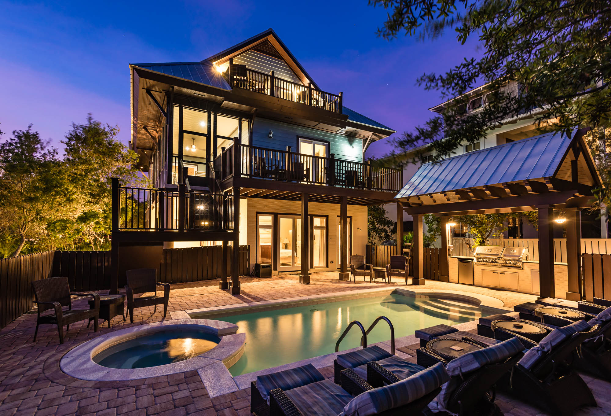 Santa Rosa Beach Luxury Vacation Rental Home Four Bedrooms