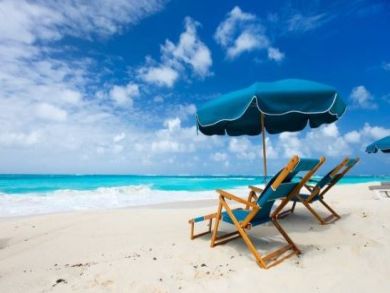 Sandy Beach Across the Street