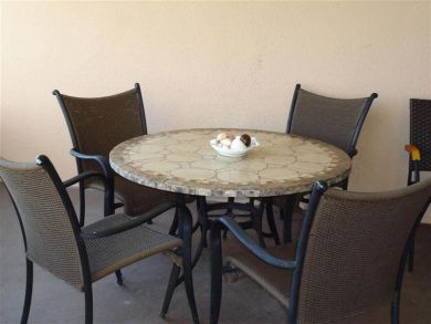 Outdoor dining area