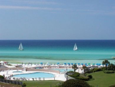 Destin Full Gulf View from this One Bedroom Condo
