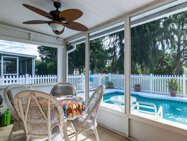 Private Pool at this Three Bedroom Anna Maria Vacation Home