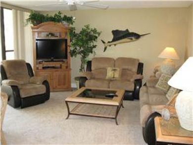 Living Area with Flat Screen TV