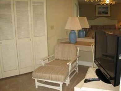 Seat & TV in Master Bedroom