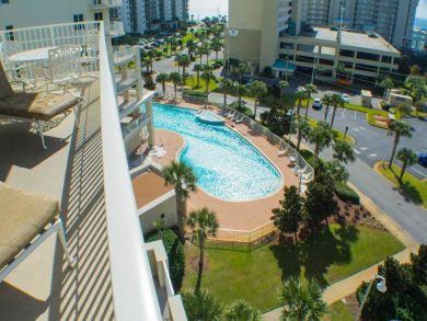 Balcony with Pool View