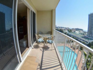 Balcony with Pool View