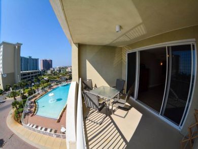 Balcony with Pool View