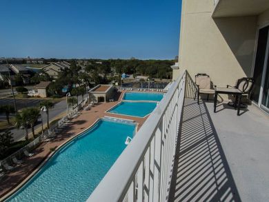 Balcony with Pool View