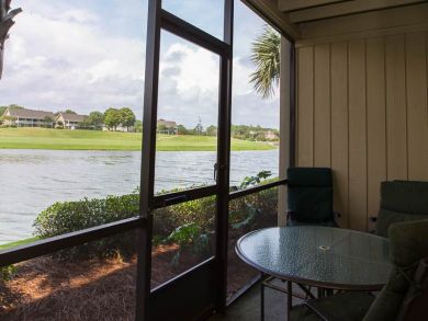 Covered Patio with Lake View